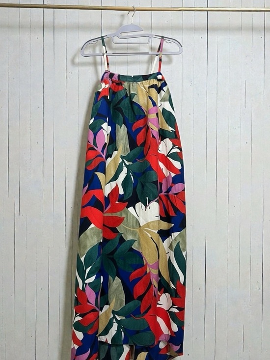 a new day Dresses & Skirts - A New Day Tropical Floral Lyocell Breezy Vacation Midi Dress Size S